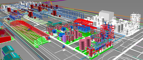 thumbnail Figure 4: Preliminary three-dimensional design view of the Kahama Hydromet Refinery showing the pressure oxidation (POX) and solvent extraction-electrowinning (SX-EW) areas. Phase 1 is shown in color and Phase 2 is in grey. Note some individual items in buildings omitted for clarity. Source: Lifezone Metals