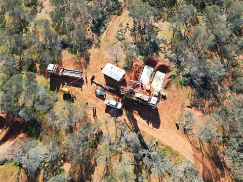 original Diamond Drill operating at the Fisher East Project (Photo: Business Wire)