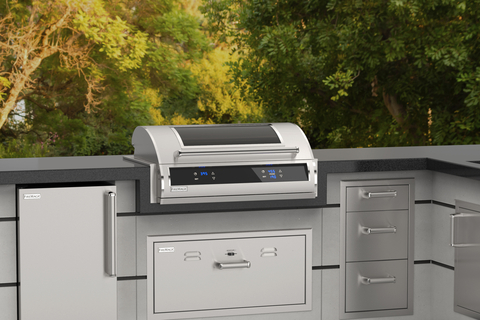 thumbnail The premium Fire Magic EL500 Electric Grill, crafted in the U.S. by RH Peterson Co., is on display this week at the KBIS show in Las Vegas in booth W1442. The new full-size electric grill line, available now, is designed for users seeking a sustainable, luxury grilling option. The Fire Magic Electric Grill combines proven cooking features found in the company’s gas grills, with new innovations that deliver the performance discerning home chefs demand. (Photo: Business Wire)