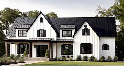 The new Ply Gem® line of bold and sleek black exterior accessories elevate exteriors with high-contrast, eye-catching color that won’t fade over time and seamlessly integrates across the entire Ply Gem® brand portfolio for completely cohesive designs. (Photo: Business Wire)