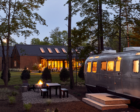 Stays at AutoCamp Catskills will be bookable on Hilton's direct channels in the coming months through a new exclusive partnership between Hilton and AutoCamp. (Photo: AutoCamp)