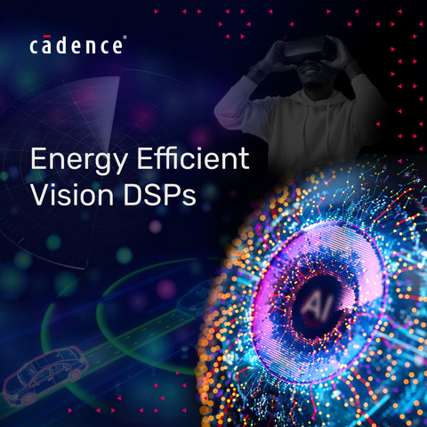 original Cadence expanded its Tensilica IP portfolio with two new Vision DSPs and a radar accelerator to address automotive sensor fusion applications. The new high-performance Cadence Tensilica Vision 331 DSP and Vision 341 DSP combine vision, radar, lidar and AI processing in a single DSP for multi-modal, sensor-based system designs, delivering the best energy efficiency in the smallest area. (Graphic: Business Wire)