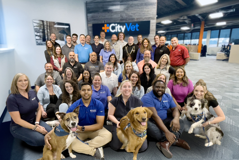 The CityVet team at their headquarters in Dallas, TX. (Photo: Business Wire)