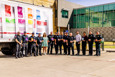 original AdvoCare Rehydrate Donation Supports Hydration for City of Richardson First Responders (Photo: Business Wire)