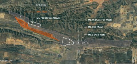 Figure 2: Kombat Mineral Licences (Graphic: Business Wire)