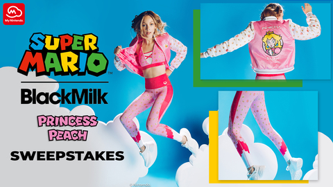 From now through April 23, fans can enter the My Nintendo™ BlackMilk X Super Mario™ - Princess Peach Sweepstakes for a chance to win an outfit inspired by Princess Peach. (Graphic: Business Wire)