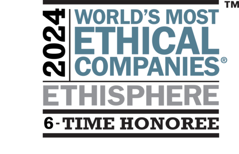 "World's Most Ethical Companies" and "Ethisphere" names and marks are registered trademarks of Ethisphere LLC.