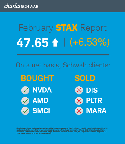 original Schwab Trading Activity Index February 2024 (Graphic: Charles Schwab)