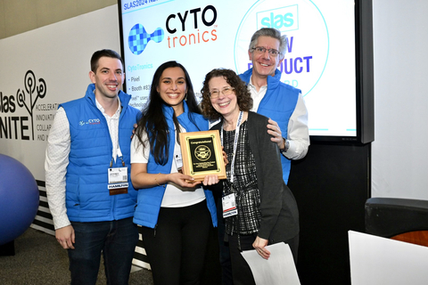 CytoTronics' Pixel™ system received the 2024 New Product Award from the Society for Laboratory Automation and Screening (SLAS). (Photo: Business Wire)