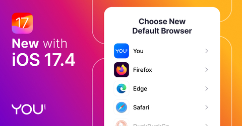 original Newly Revamped You.com AI Search and Browse App Now Available on iOS 17.4 in the European Union as Part of New Browser Choice Screen (Graphic: Business Wire)