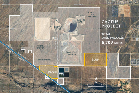 Map of the Cactus Project (Graphic: Business Wire)