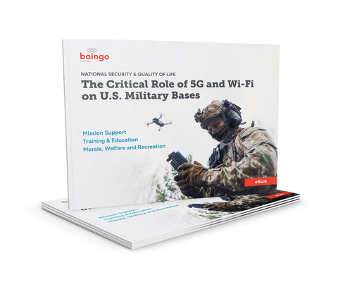 Download Boingo’s 5G eBook for Department of Defense and military leadership.(Photo: Business Wire)