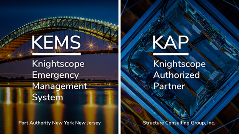 Port Authority NY NJ expands use of KEMS after life saving event. Structure Consulting Group is newest Knightscope Authorized Partner. (Graphic: Business Wire)