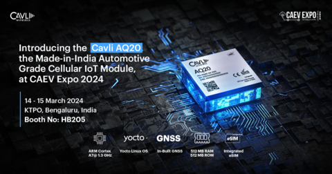 Cavli AQ20完全在印度设计、管理和制造，可承受极端操作条件，旨在通过其丰富性能加速互联移动行业发展（图示：美国商业资讯）