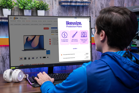 When a customer adds an eligible product to their online shopping cart on Newegg.com, a Likewize protection program offer pop-up appears as an optional paid add-on. (Photo: Newegg)