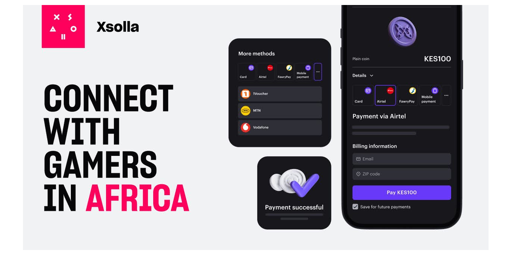 Xsolla introduce nuovi metodi di pagamento per i giocatori in Africa, creando accesso per 440 milioni di clienti e utenti