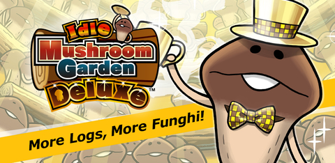 "Idle Mushroom Garden Deluxe" is now available for download on Google Play and the App Store. (Graphic: Business Wire)