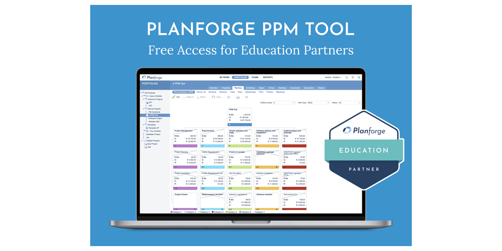  Planforge annuncia l’accesso gratuito allo strumento PPM per il settore dell’istruzione superiore