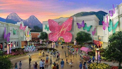 A rendering of The Dolly Parton Experience, the new area scheduled to open at Dollywood this May. (Photo: Business Wire)