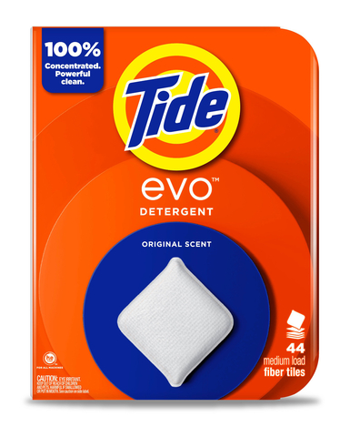 evo has the unbeatable cleaning power of Tide and replaces the plastic packaging with ready-to-recycle paperboard. (Photo: Business Wire)