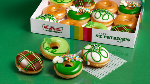 Guests wearing green can enjoy a FREE O'riginal Glazed Doughnut March 15-17. (Photo: Business Wire)