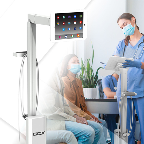 The new GCX Tablet Roll Stand is the latest solution to help healthcare providers deliver care and elevate the patient experience anywhere in the facility. (Graphic: Business Wire)