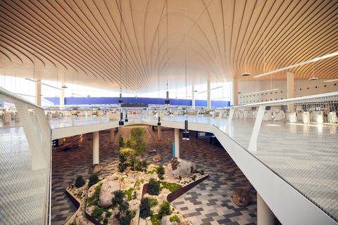 original Helsinki Airport departures hall. (Photo: Finavia Corp.)