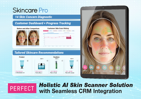 Perfect Corp. Launches Highly Sought-After CRM Upgrade to Skincare Pro, the Holistic AI Skin Scanner Solution (Graphic: Business Wire)