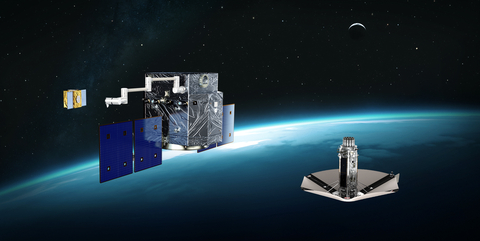 The company unveiled its Sierra Space Axelerator™ product line on Tuesday, showcasing new rendezvous and proximity operations (RPO) technology with Spectre (left) and proprietary deployable decelerator technology with Ghost (right). (Photo: Sierra Space)