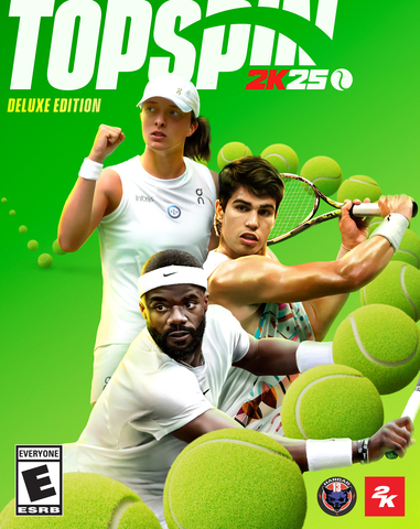 2K announced today, during the height of the 2024 BNP Paribas Open at Indian Wells, that TopSpin 2K25, a revival of the beloved tennis video game simulation series, is now available for pre-order on PlayStation®5 (PS5®), PlayStation®4 (PS4®), Xbox Series X|S, Xbox One and PC via Steam. TopSpin 2K25 features tennis legends Roger Federer and Serena Williams on the cover of the Standard Edition and the digital only Grand Slam® Edition, while top current stars Carlos Alcaraz, Iga Świątek, and Francis Tiafoe grace the cover of the Deluxe Edition. Boasting a roster of over 24 playable pros, TopSpin Academy training center voiced by tennis legend John McEnroe, competitive single-player, and multiplayer modes, all four historic Grand Slam® tournaments, and much more, TopSpin 2K25 will have tennis fans and sports gamers alike stepping onto the virtual court. RALLY ON! (Graphic: Business Wire)