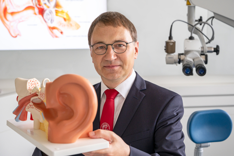 Prof. Stefan Plontke, principal investigator of the study at the University Medical Center Halle (Photo: University Medicine Halle).