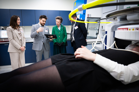 The Princess Royal watches a demonstration of the Swoop® system (Photo: Business Wire)
