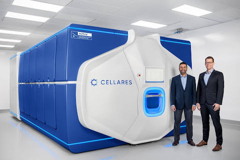 First cGMP Cell Shuttle & Cellares co-founders Omar Kurdi (left) and Fabian Gerlinghaus (right). (Photo: Business Wire)