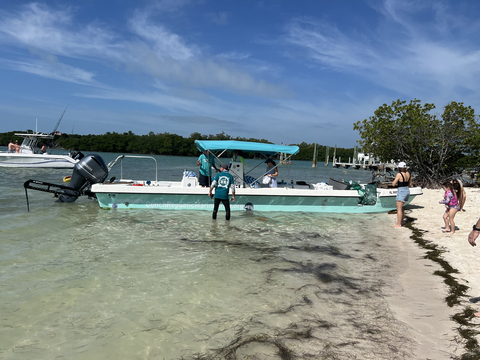 Through a renewed Yamaha Rightwaters™ sponsorship, Yamaha continues as the official outboard of Conch Republic Marine Army (CRMA), powering the organization’s clean-up boat with a Yamaha 225-horsepower outboard. (Photo: Business Wire)