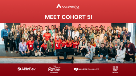 Accelerator 100+ meet Cohort 5 (Graphic: Business Wire)