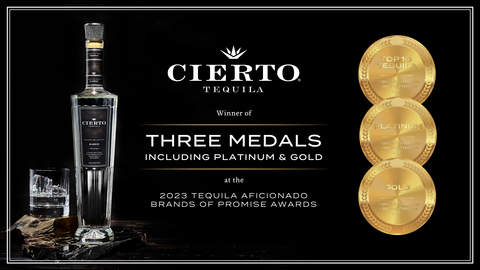 original Cierto Tequila Wins Three Medals at the 2023 Tequila Aficionado Brands of Promise Awards (Photo: Business Wire)