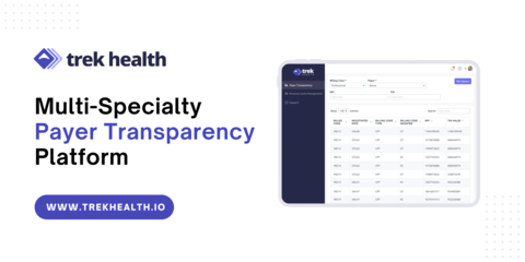 original Trek Health launches innovative Multi-Specialty Payer Transparency Platform. (Graphic: Business Wire)