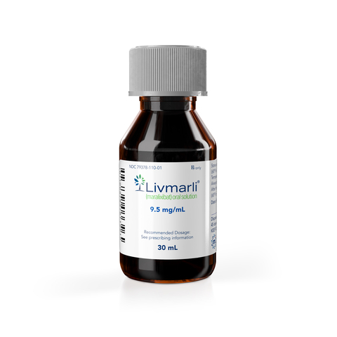 LIVMARLI® (maralixibat) oral solution is now available for prescribing in the US for cholestatic pruritus in patients with PFIC.  (Photo: Business Wire)