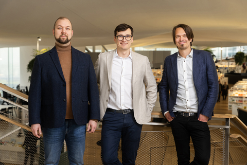 Pictured from left: Joonas Rantala, Sales Director of Themo, Madis Uuemaa, CEO and Markus Perkkiö, CFO. (Photo: Business Wire)