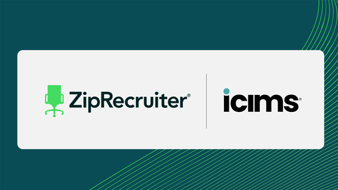 ZipRecruiter Launches Partnership with iCIMS for a Faster, Simplified Recruitment Experience (Graphic: Business Wire)