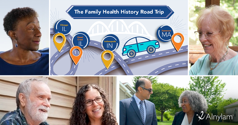Collage of Family Health History Road Trip participants (Graphic: Business Wire)