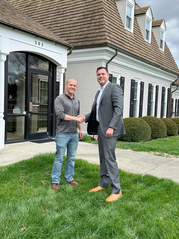 Pictured l to r: Hunter Crigler, co-owner of Appalachian Foundation Services, and Drew Pollard from Business Solutions in Salem, VA. (Photo: Business Wire)