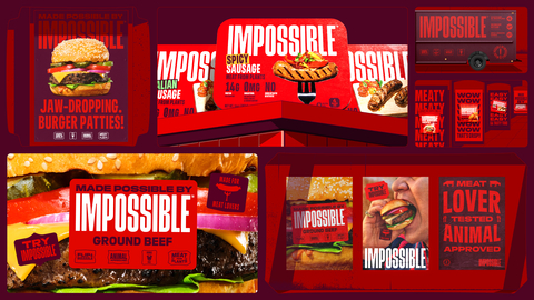 With its meatier, more approachable brand identity, Impossible is challenging preconceived notions of what defines “meat” and encouraging meat lovers to do the same. (Graphic: Business Wire)