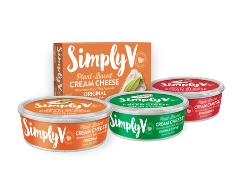 SimplyV's delicious plant-based cream cheeses are perfect for cooking, baking, and spreading. (Photo: SimplyV)