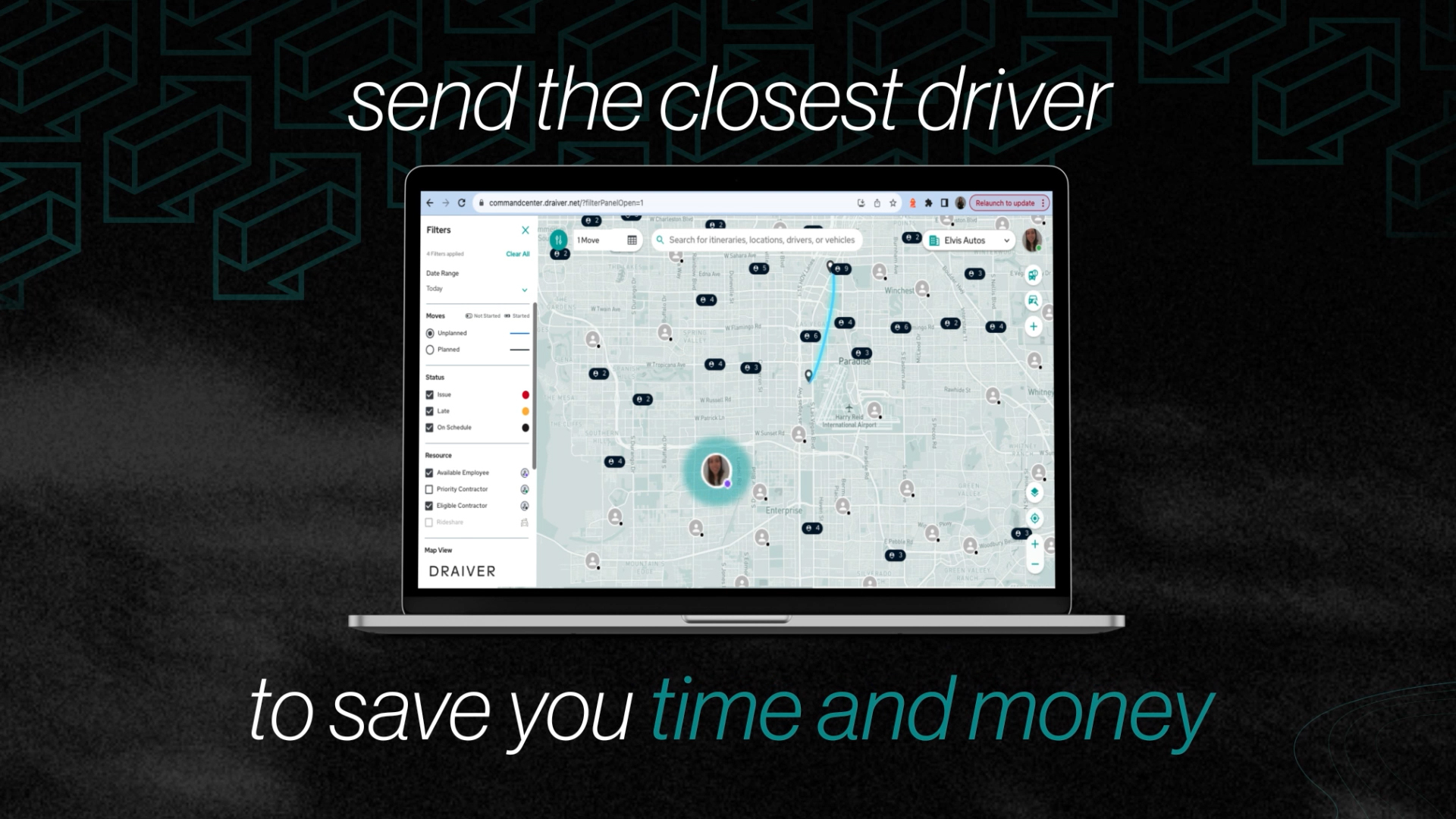 Draiver launches Command Center, a new cutting-edge platform for vehicle movement management that employs advanced AI to navigate routing complexities, optimize trip chaining, and significantly reduce transit times with more efficient vehicle movement combinations.