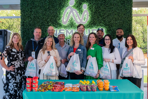 On Wednesday, March 12, the Jim & Tabitha Furyk Foundation and Nemours Children's Health joined Blessings in a Backpack at THE PLAYERS Championship Kid Zone for the second consecutive year to address childhood hunger in the community. The organizations packed bags of food for Blessings in a Backpack recipients. (Photo: Business Wire)