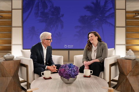 Actor Ted Danson and SOTYKTU patient Emily both living with moderate to severe plaque psoriasis. (Photo: Bristol Myers Squibb)