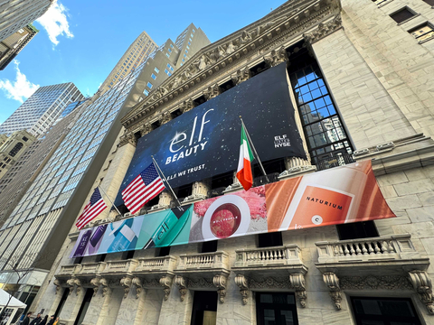 e.l.f. Beauty is ringing the opening bell at the New York Stock Exchange on Monday, March 18, 2024, in celebration of 20 years of disrupting norms, shaping culture and connecting communities. (Photo: Business Wire)