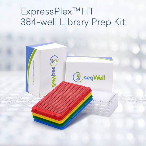 seqWell's ExpressPlex HT 384-well library prep kit is the first commercially available next-generation sequencing library preparation kit enabling multiplexing up to 6,144 samples in a pre-plated 384-well format. (Graphic: Business Wire)