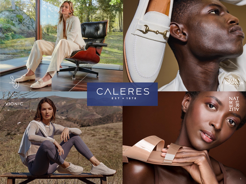 Caleres Brand Portfolio Lead Brands -- Sam Edelman, Allen Edmonds, Naturalizer, and Vionic.(Graphic: Business Wire)